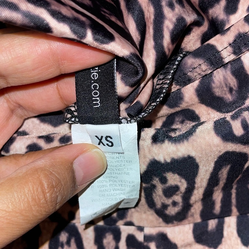 Onzie High Waist athletic workout Leggings XS Leopard print - Picture 5 of 6
